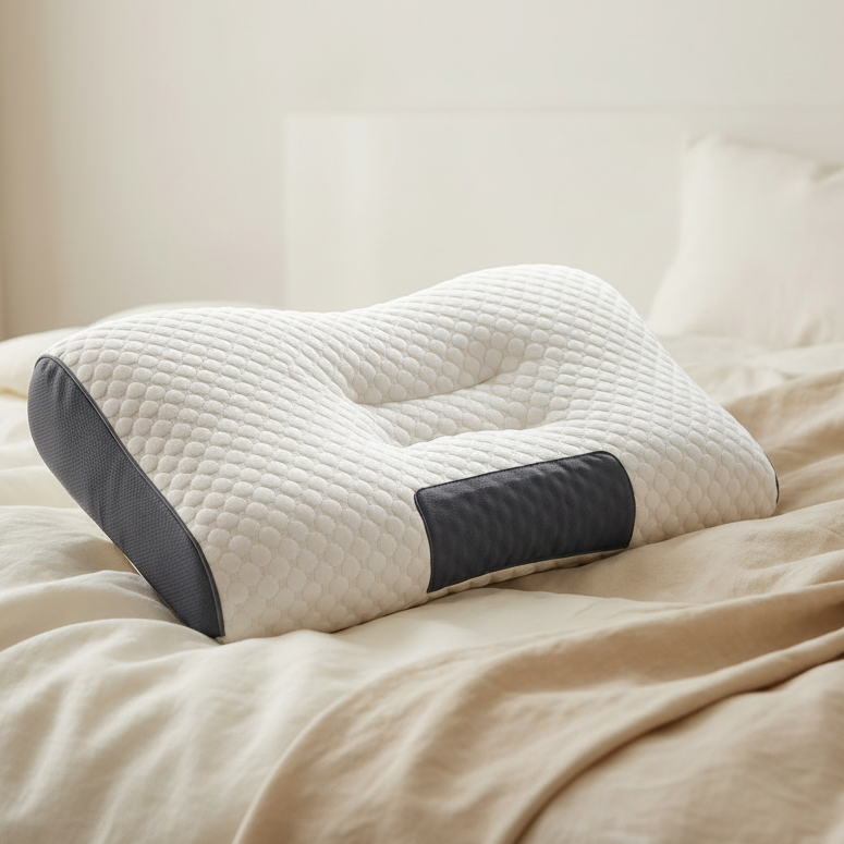 Cervical Neck Foam Pillow - Orthopedic Ergonomic Design for Sleeping/Office Dual Use