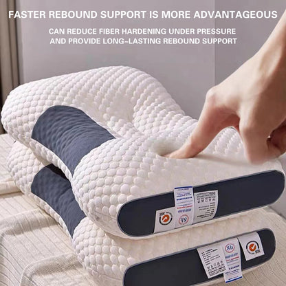 Cervical Neck Foam Pillow - Orthopedic Ergonomic Design for Sleeping/Office Dual Use